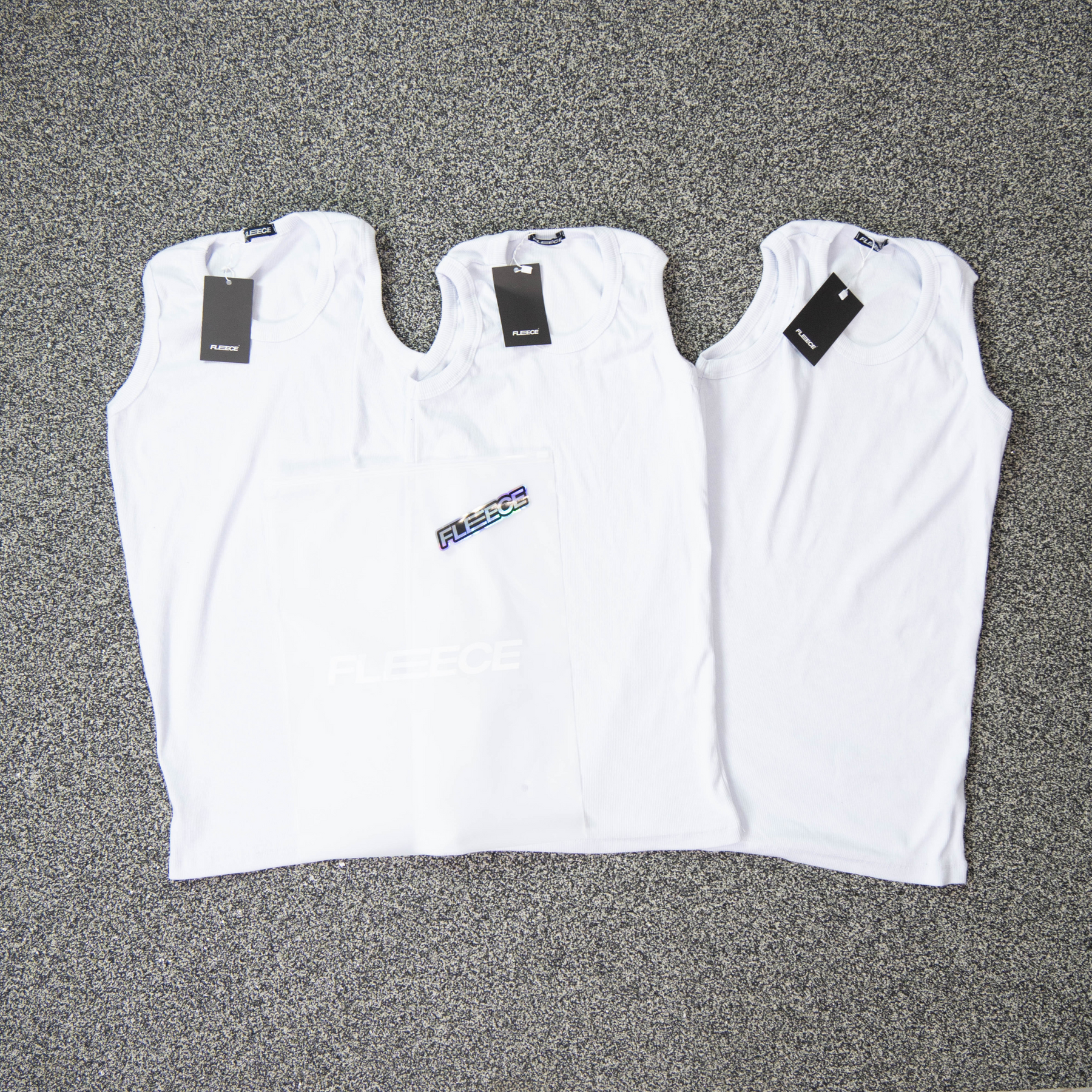 Triple White Tank Top Slim Pack