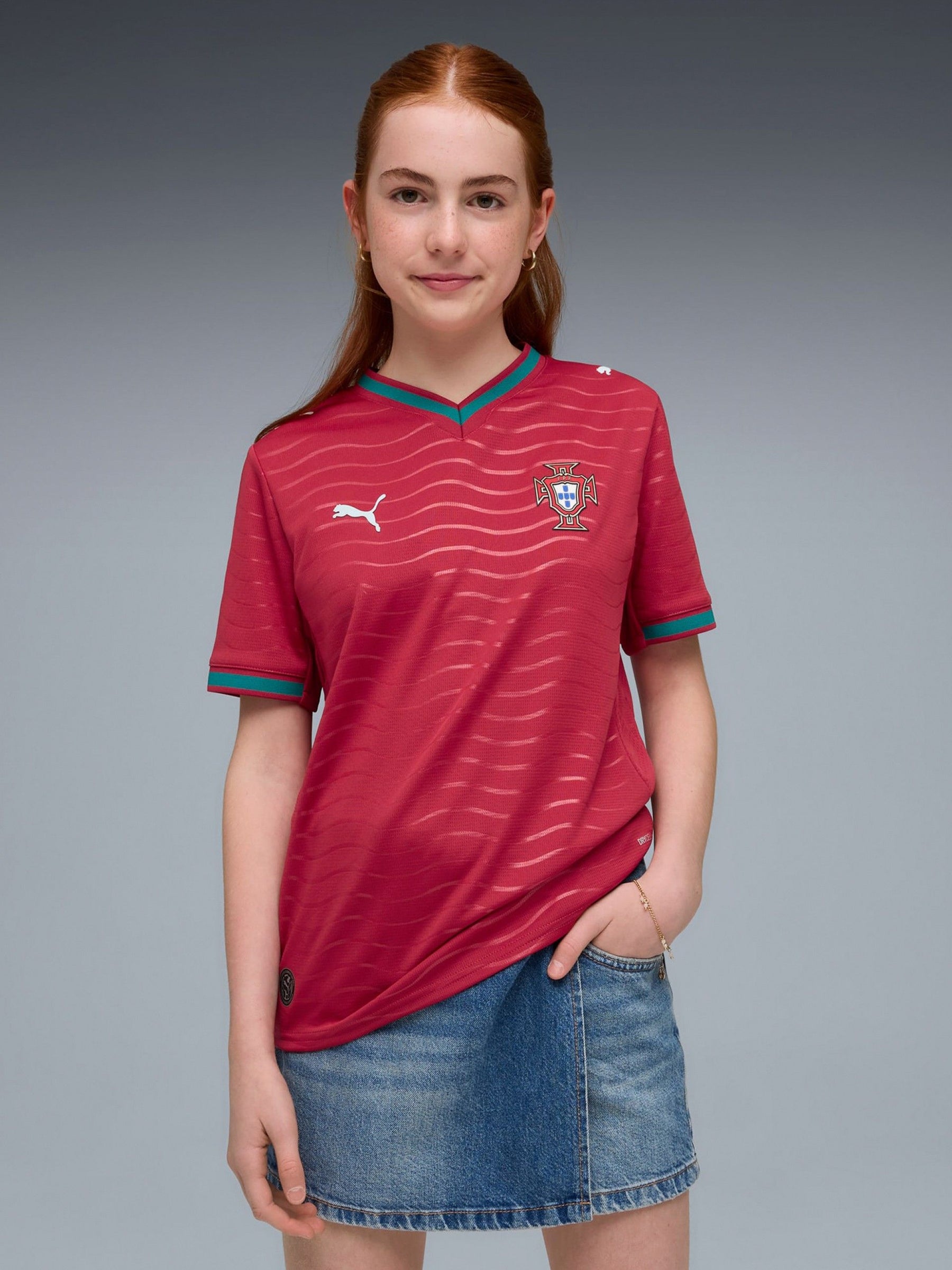 Camisola Portugal Júnior Copa do Mundo 2026 - Principal