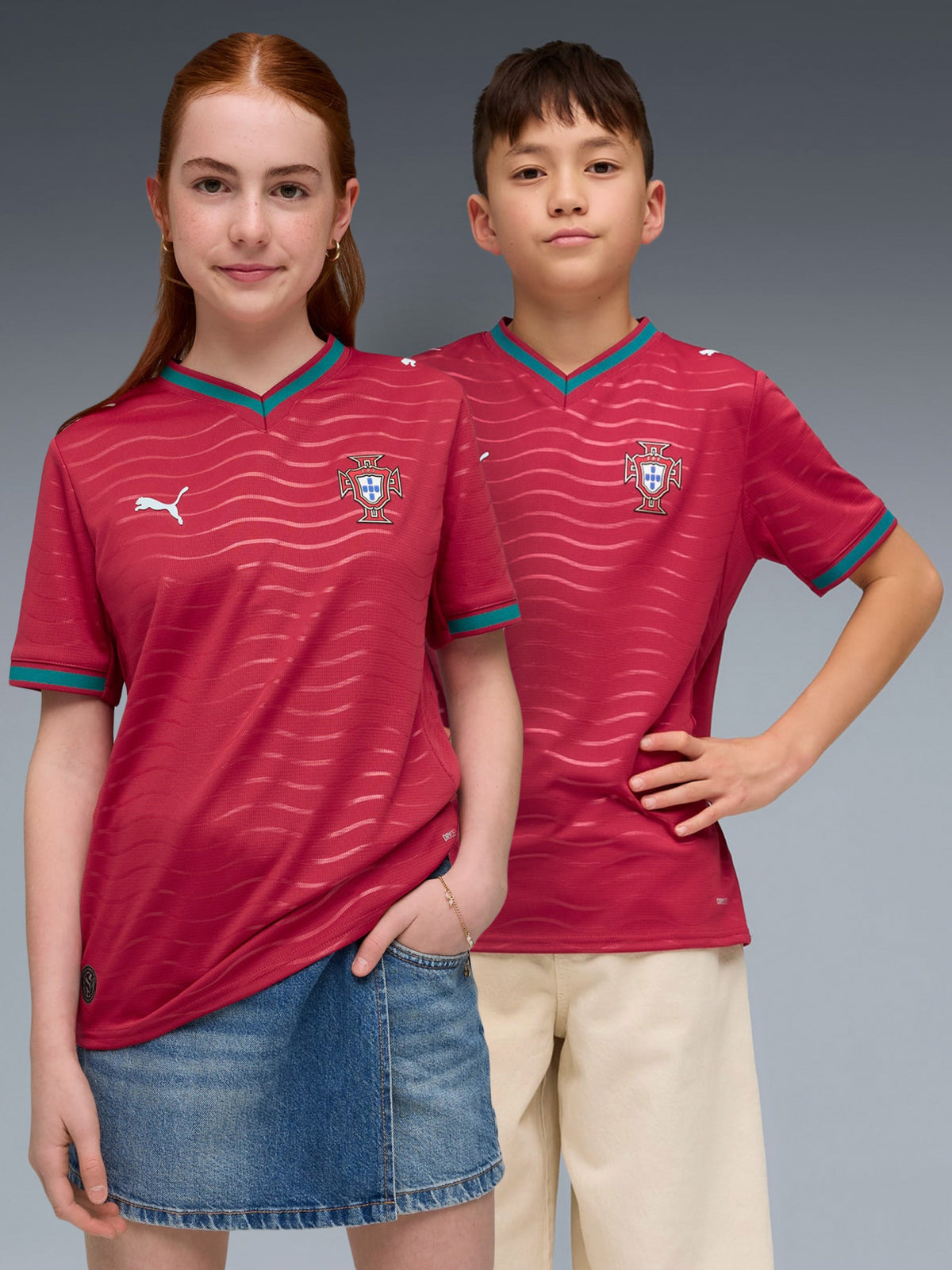 Camisola Portugal Júnior Copa do Mundo 2026 - Principal