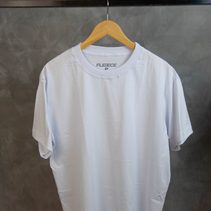 Camiseta oversized branca masculina FLEECE vista de frente - foto 7