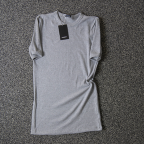 Camiseta Canelada Cinza