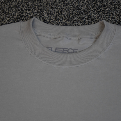 Camiseta oversized cinza masculina FLEECE vista de frente - foto 6