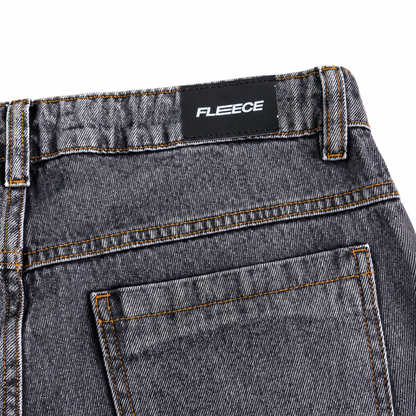 Calça jeans baggy masculina streetwear FLEECE - foto 5
