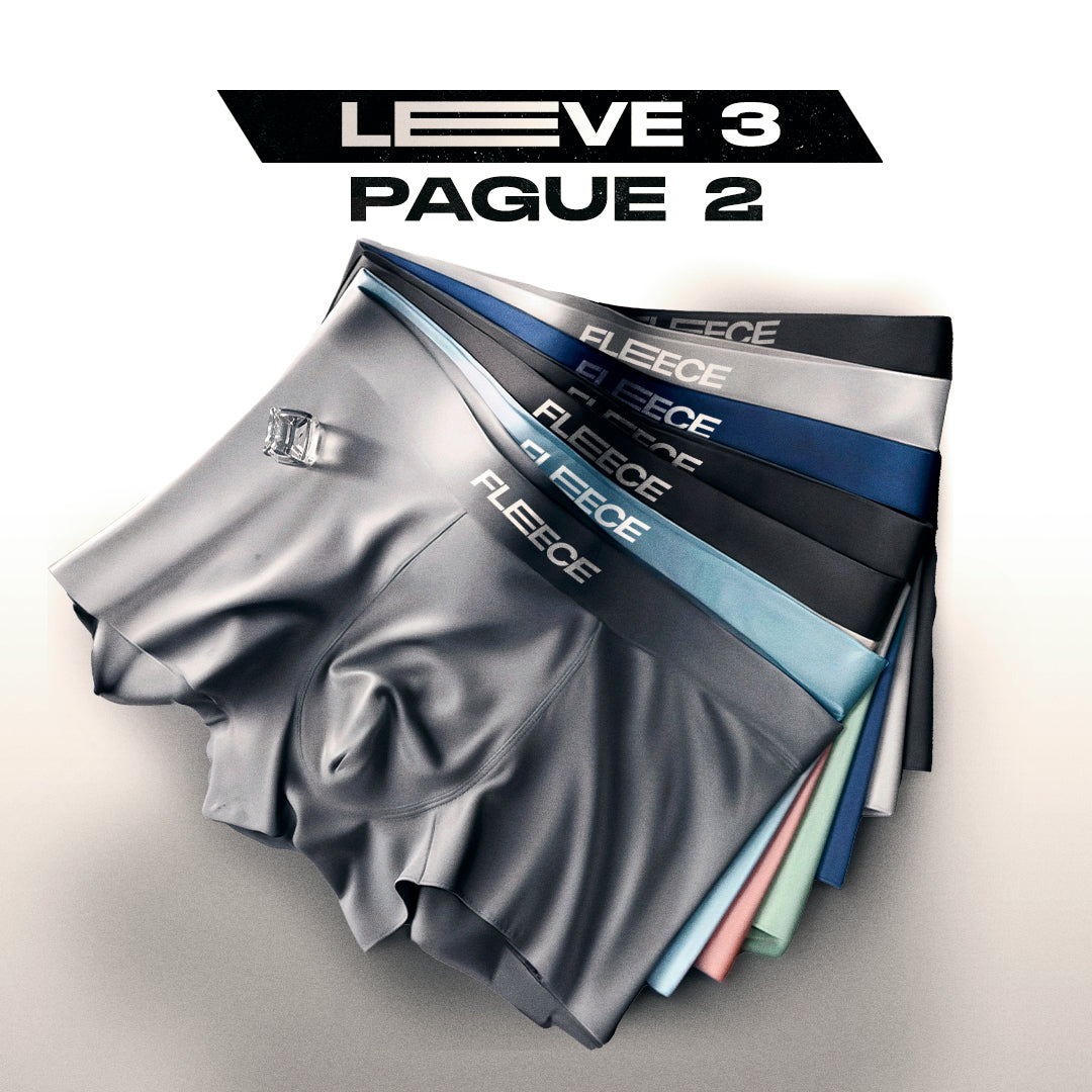 Kit com 3 cuecas masculinas Seda Térmica Ice FLEECE