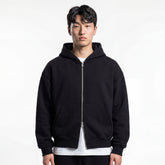 Casaco Moletom Double Zip Preto