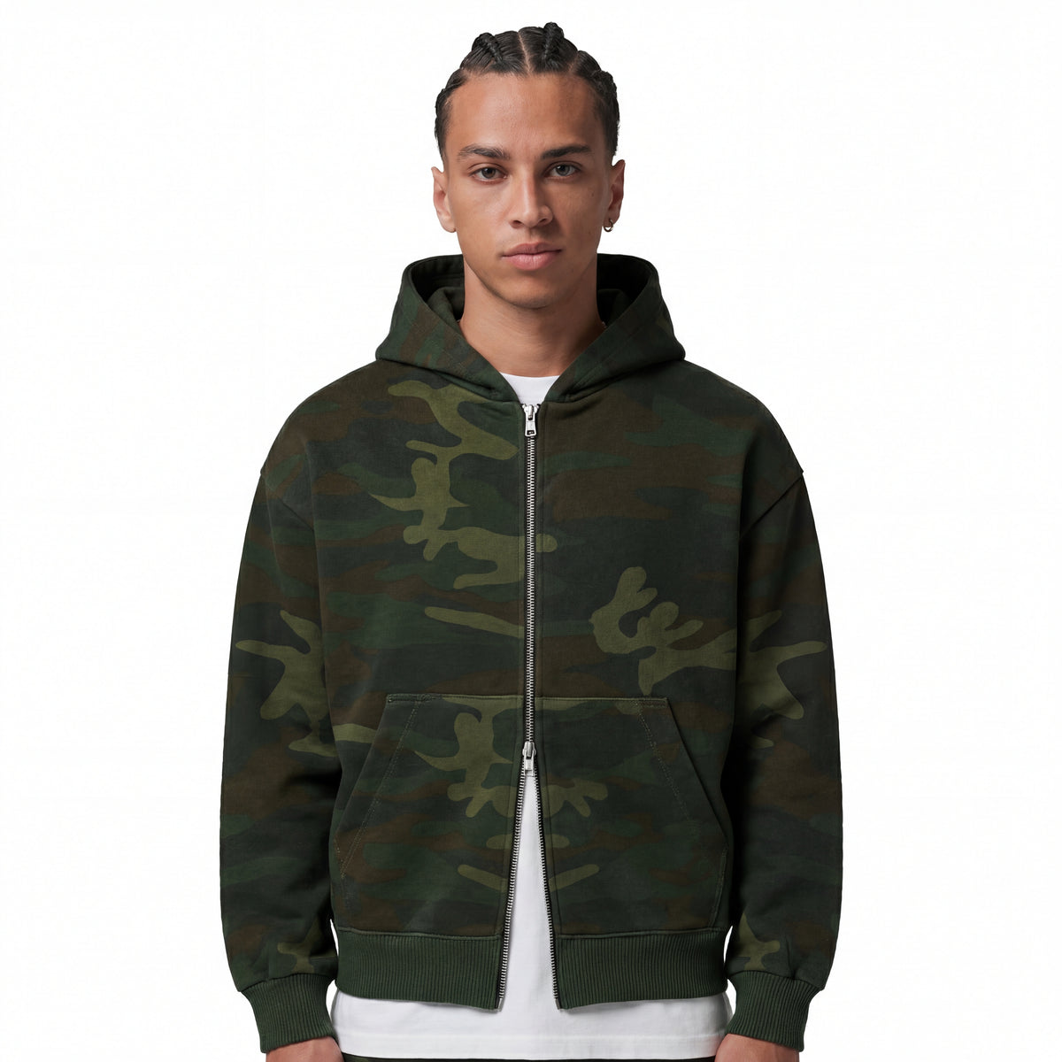 Cores disponíveis do casaco moletom double zip FLEECE